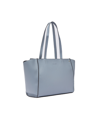 BORSA GRANDE IN SIMIL PELLE CON LOGO INTRECCIATO - CARTA DA ZUCCHERO AA6080E1109 53920 LIU JO 