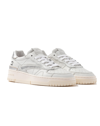 SNEAKERS DONNA TORNEO PURE SHINY WHITE-SILVER TORNEO PURE WS D.A.T.E. 