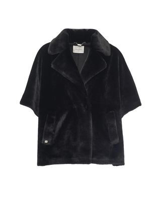 CAPPA IN ECO PELLICCIA NERA E175PU MA001 MANILA GRACE 