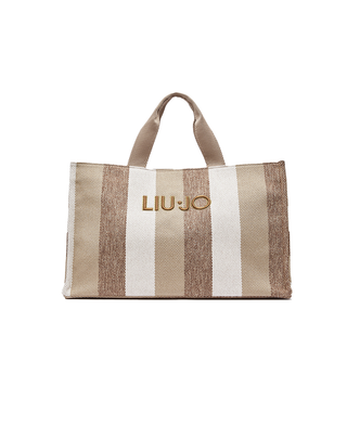 BORSA MARE A RIGHE - SABBIA 2A6026T2176 00133 LIU JO 
