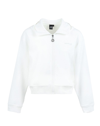 FELPA FULL ZIP CON CAPPUCCIO DONNA WILLO - BIANCO SPORCO WILLO ZPED HOODIE DOVE NO NAME 