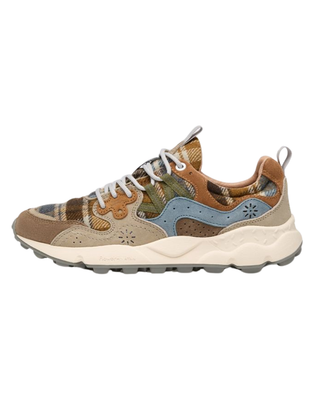 SNEAKERS DONNA "YAMANO 3" IN LANA - MARRONE 2017818-52 1B16 FLOWER MOUNTAIN 