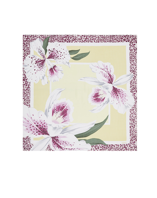 FOULARD 120X120 STAMPA ORCHIDEA - GIALLO 2A6050T2738 40636 LIU JO 