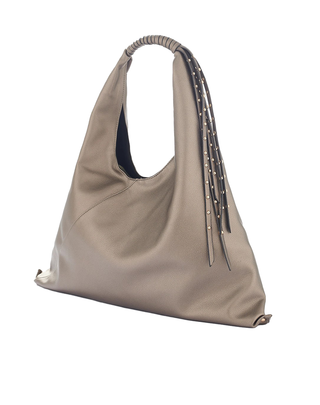 BORSA DONNA IN ECO PELLE CON BORCHIE - MILITARE METAL B827EU MD869 MANILA GRACE 