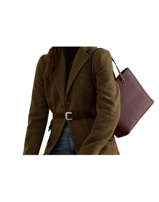 BORSA IN VERA PELLE " KARLY " - DARK GARNET 431924351 026 RALPH LAUREN 