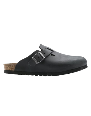 SANDALO " BOSTON " IN PELLE OLIATA - BLACK 0059463 BLACK BIRKENSTOCK 