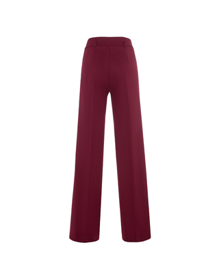 PANTALONE DONNA IN MISTO VISCOSA - BORGOGNA P074VU MA641 MANILA GRACE 
