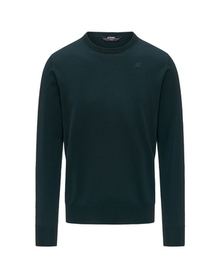 MAGLIONE UOMO SEBASTIEN MERINO - VERDE PONDEROSA K2142EW 614 K-WAY 