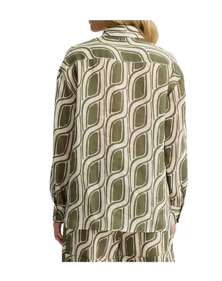 CAMICIA DONNA FANTASIA CON STAMPA GEOMETRICA