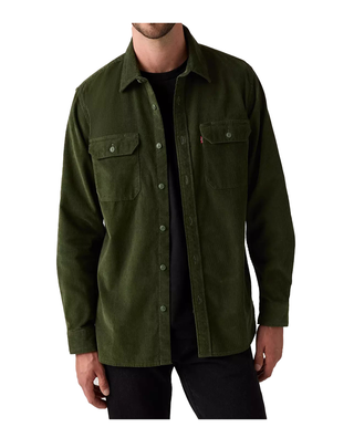 CAMICIA IN VELLUTO A COSTE " JACKSON " - VERDE 19573 0277 LEVI'S 