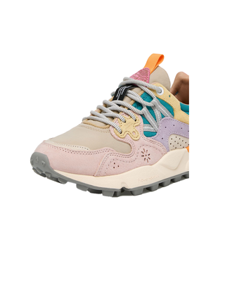 SNEAKERS DONNA YAMAO 3 SUEDE E NYLON - BEIGE ROSA PETROLIO 001-2017817-01 3M51 FLOWER MOUNTAIN 
