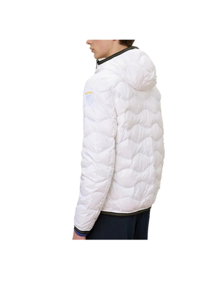 PIUMINO CON CAPPUCCIO E TASCHINA "WAVE" - BIANCO BLUC03177 100 BLAUER 