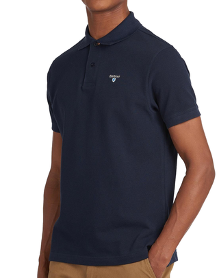 POLO UOMO IN PIQUE'  DI COTONE - NEW NAVY MML0012 NY31 BARBOUR 