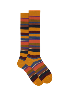 CALZE UOMO A RIGHE MULTICOLOR AP103413 32649 GALLO 