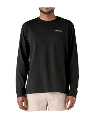 T-SHIRT UOMO MANICA LUNGA CON STAMPA POSTERIORE - NERO 38518 BLK PATAGONIA 
