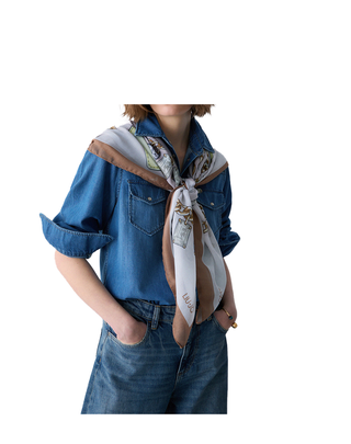 FOULARD 120X120 CM CON STAMPA BEIGE 2A6054T2745 00005 LIU JO 