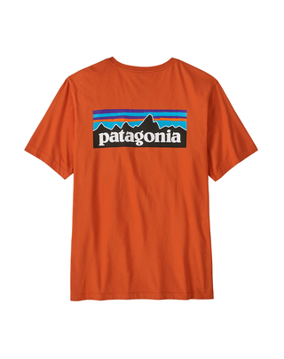 T-SHIRT UOMO " P-6 LOGO " - ARANCIO 37882 CLOR PATAGONIA 