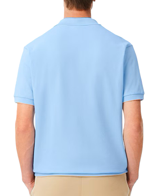 POLO UOMO "L.12.12" PIQUET DI COTONE - BLU PASTELLO 1212 HBP LACOSTE 