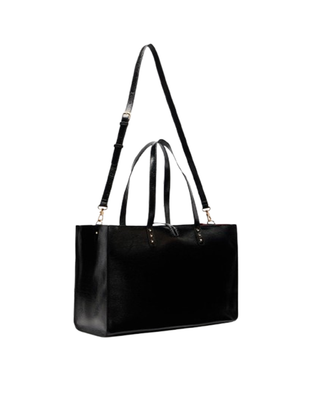 BORSA SHOPPER IN SIMILPELLE EFFETTO LUCIDO - NERO AF5024E0452 22222 LIU JO 