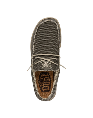 SCARPE UOMO IN TESSUTO " WALLY BRAIDED " - ARMY