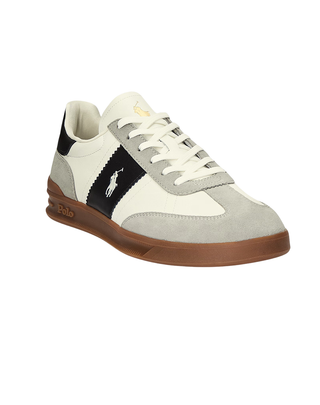 SNEAKERS UOMO " HERITAGE AERA " IN PELLE E CAMOSCIO 809956119 002 RALPH LAUREN 