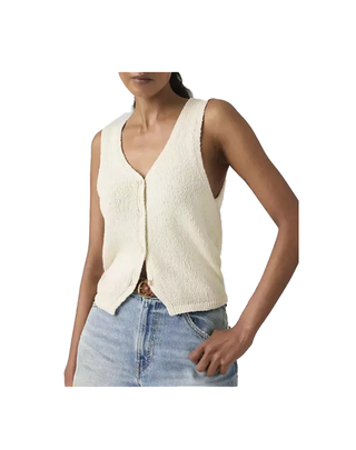 GILET DONNA MINI HELEN LAVORAZIONE  BOUCLE' - LATTE 005AB-0000 U LEVI'S 