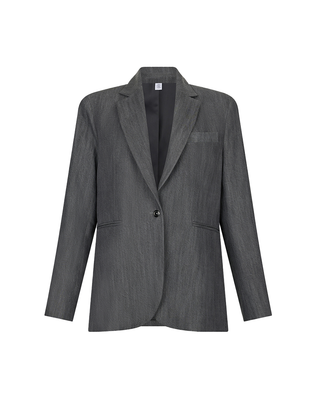 BLAZER DONNA IN DENIM GRIGIO UF5141D0266 87457 LIU JO 