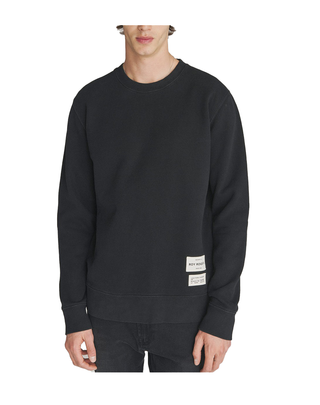 FELPA UOMO GIROCOLLO CONTRACT NUMBER - NERA CREW NECK BRUSH NUMBER BLACK ROY ROGERS 