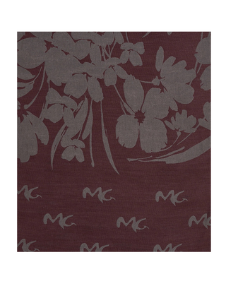 SCIARPA CON MOTIVO JACQUARD FLOREALE - BORGOGNA F601PJ MA641 MANILA GRACE 