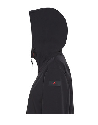 PARKA A CODA DI RONDINE "COLEO MD" IN NYLON STRETCH - NERO