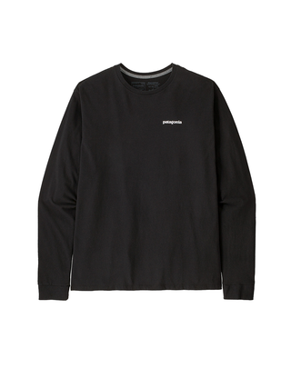 T-SHIRT UOMO MANICA LUNGA CON STAMPA POSTERIORE - NERO 38518 BLK PATAGONIA 