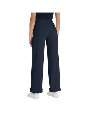 PANTALONE A GAMBA LARGA IN TESSUTO SUPER FRESH - BLU DP23P4 078 RAGNO 