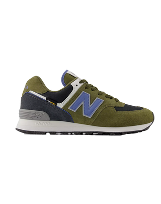 SNEAKERS UOMO " 574" -  VERDE BLU U5743IR OLIVE GREEN NEW BALANCE 