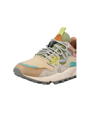 SNEAKERS "YAMANO 3 WOMAN" IN SUEDE E TESSUTO -VERDE BEIGE 001-2017817-65 1E05 FLOWER MOUNTAIN 