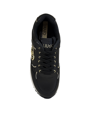 SNEAKERS CON PLATFORM IN PELLE - NERO BF5011 22222 LIU JO SHOES 