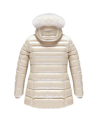 PIUMINO DONNA "LONG MEAD" CON PELLICCIA - TOFU W98118 A00152 REFRIGIWEAR 