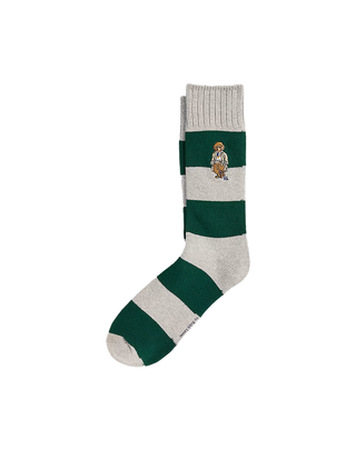 CALZINO UOMO A RIGHE - GRIGIO VERDE 449P04689 001 RALPH LAUREN 