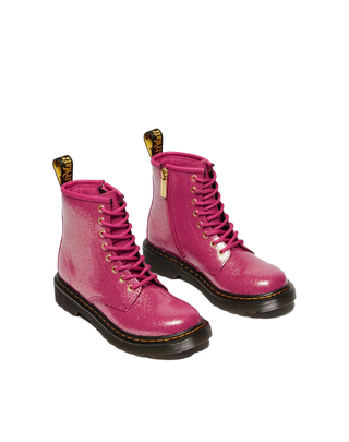 STIVALI JUNIOR " 1460 " IN PELLE LUCIDA GLITTERATA FUXIA 41436650 FUXIA DR.MARTENS 
