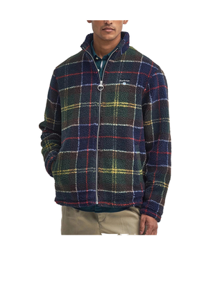 GIACCA UOMO IN SHERPA TARTAN - VERDE MFL0187 TN11 BARBOUR 