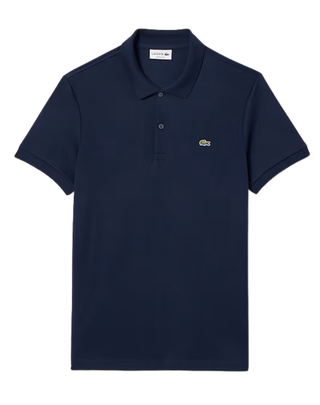 POLO UOMO REGULAR FIT IN COTONE PIMA - BLU DH2050 166 LACOSTE 