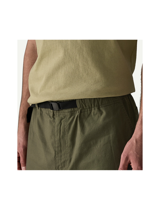 PANTALONE UOMO CON ELASTICO IN COTONE E CANAPA - VERDE 21880 BSNG PATAGONIA 