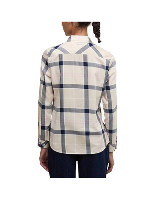 CAMICIA DA DONNA " BREDON " - FANTASIA TARTAN BEIGE BLU ROSA LSH1353 PI55 BARBOUR 