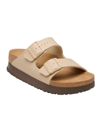 SANDALO "ARIZONA PLATFORM" IN BIRKO-FLOR / SANDCASTLE 1031261-S SANDCASTLE VEG BIRKENSTOCK 