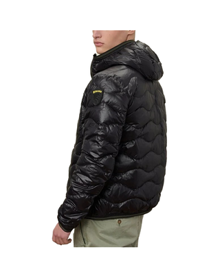 PIUMINO CON CAPPUCCIO E TASCHINA "WAVE" - NERO BLUC03177 999 BLAUER 
