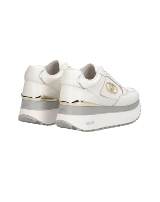 SNEAKERS CON PLATFORM IN PELLE - BIANCO BF5011 01111 LIU JO SHOES 
