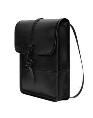 ZAINO UNISEX "BACKPACK MICRO" - BLACK GRAIN RA13010 84 RAINS 