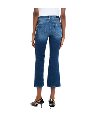 JEANS FLARE CROPPED CON BOTTONI GIOIELLO UF5040D4615 78539 LIU JO 