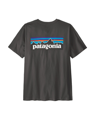 T-SHIRT UOMO " P-6 LOGO " - INK BLACK 37882 INBK PATAGONIA 