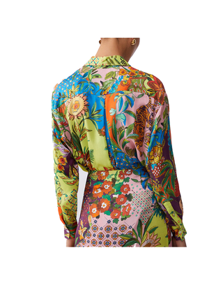 CAMICIA FANTASIA IN RASO STAMPATO WA6485T471A P9363 LIU JO 