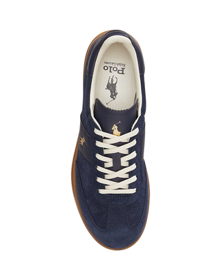 SNEAKERS UOMO " HERITAGE AERA " IN CAMOSCIO - BLU 809973707 002 RALPH LAUREN 